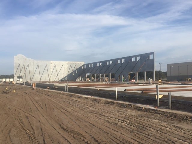 Across the building - walls